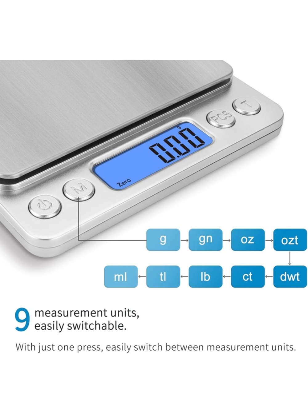 Digital Stainless Steel Mini Scale - Picture 4 of 11